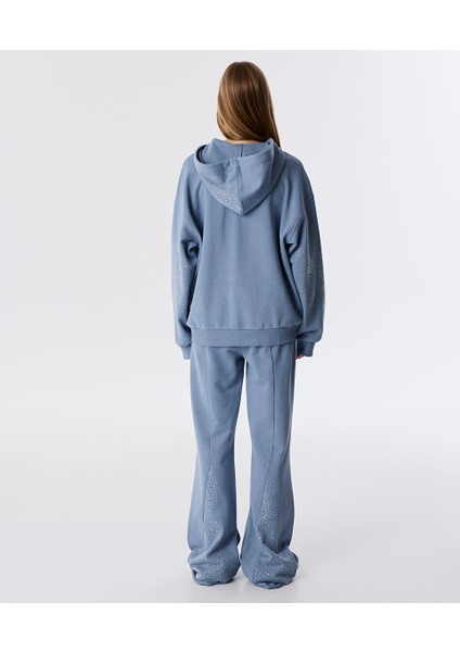 Hotfıx Baskılı Yıkamalı Sweatshırt TW6250091020089