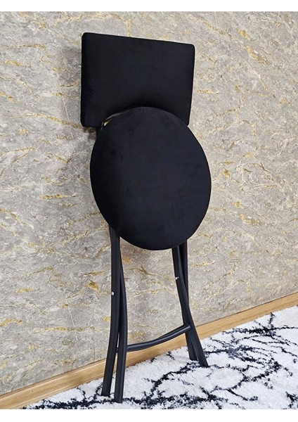 Siyah Boyalı Katlanır Tabure - Kamp Sandalyesi - Sandalye - Mutfak Taburesi - Tabure Siyah Renk 36 x 80 Boyut/ebat fırsatları