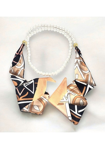 Desenli Inci Detaylı Fular, Kolye, Kemer Çok Amaçlı Kullanım fiyatları