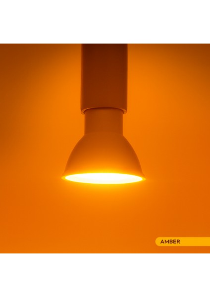 -121/B.AA 10’lu 7W GU10 LED Çanak Ampul Seti Amber Renk Mercekli 540LM Yüksek Verimli Aydınlatma fiyatları