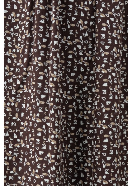 Kadın Etek Dokuma Viskon Pamuklu Kumaş Pıtırcık Model Beli Lastikli Rahat Kesim Tam Kalıp indirimleri