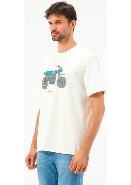 Erkek Motorsiklet Baskılı Tshirt Basic Tişört fiyatları