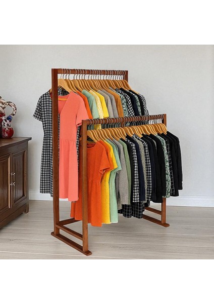 Konfeksiyon Askısı Ayaklı Elbise Askısı Eşek Askılık 5556