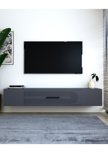 KODAKL3DD Duvara Montaj Tv Sehpası Antrasit-Antrasit