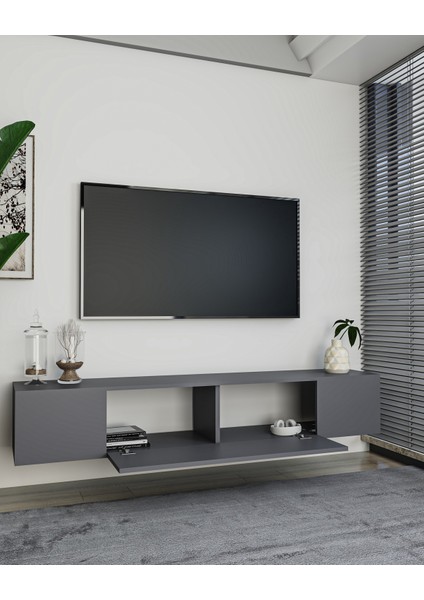KODAKL3DD Duvara Montaj Tv Sehpası Antrasit-Antrasit fiyatları