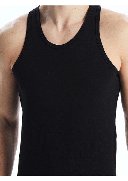 Lc Waıkıkı Siyah U Yaka Penye Erkek Atlet 2'li fırsatları