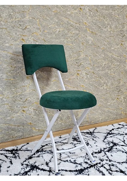 Beyaz Boyalı Katlanır Tabure - Kamp Sandalyesi - Sandalye - Mutfak Taburesi - Tabure Yeşil Renk 36 x 80 Boyut/ebat fiyatları