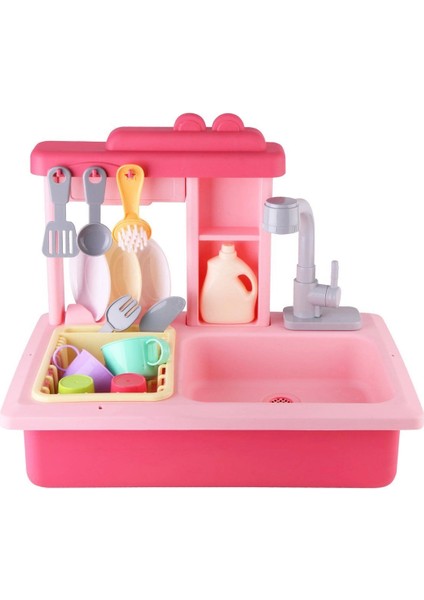 Pilli Interaktif Lavabo Seti Pembe