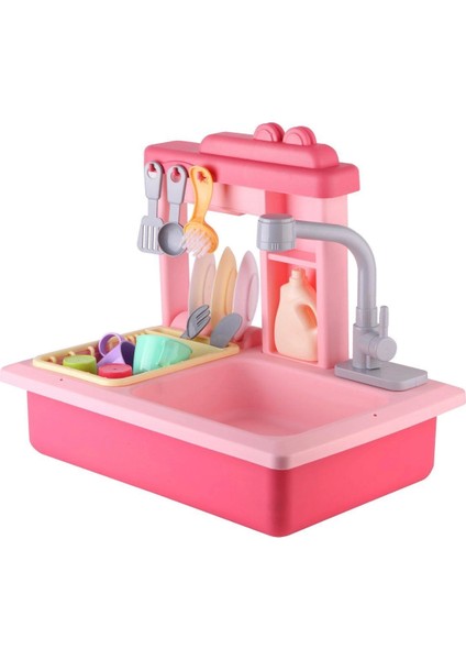 Pilli Interaktif Lavabo Seti Pembe fiyatları