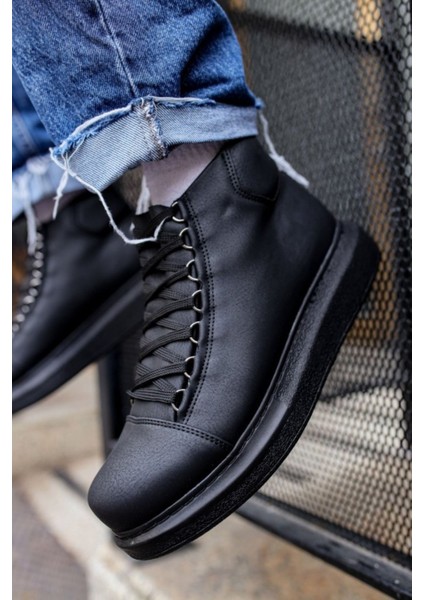 Erkek Bağcıklı Bot Siyah MN258 fiyatları