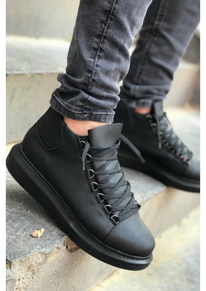 Erkek Bağcıklı Bot Siyah MN258 fırsatları