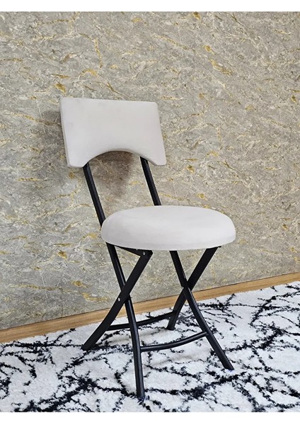 Siyah Boyalı Katlanır Tabure - Kamp Sandalyesi - Sandalye - Mutfak Taburesi - Tabure Krem Renk 36 x 80 Boyut/ebat fiyatları