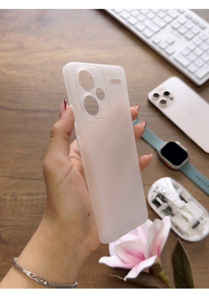 Redmi Note 13 Pro Plus Uyumlu Süper Ince Mat Ultra Thin Silikon Kılıf