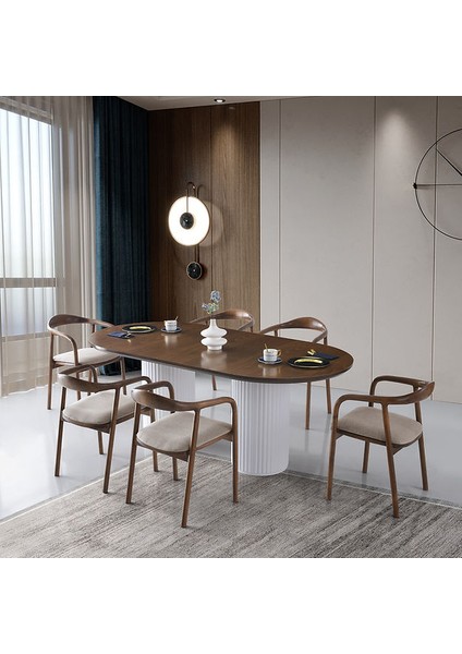 Lucca Ahşap Masa Sandalye Takımı 90X200 modelleri