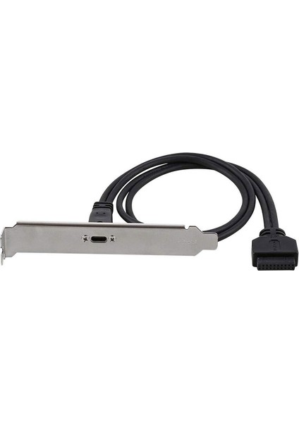 Usb3.0 Anakart 20 Pin Dişi To Type C Breketi 19 Pin -Type C Çevirici