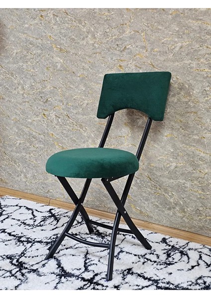Siyah Boyalı Katlanır Tabure - Kamp Sandalyesi - Sandalye - Mutfak Taburesi - Tabure Yeşil Renk 36 x 80 Boyut/ebat modelleri