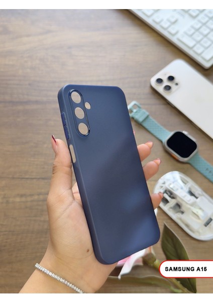 Samsung Galaxy A15 Uyumlu Süper Ince Mat Ultra Thin Silikon Kılıf
