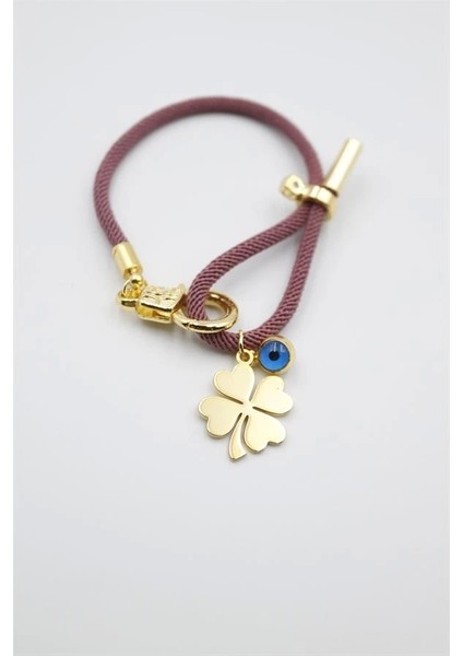 Ipli Yonca Bileklik - Mor fiyatları