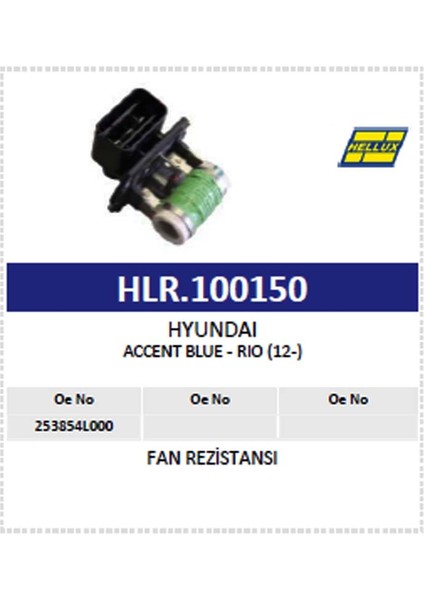 Fan Rezistansı Hyundaı Accent Blue - Rıo (12-) (25 modelleri