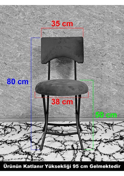 Siyah Boyalı Katlanır Tabure - Kamp Sandalyesi - Sandalye - Mutfak Taburesi - Tabure Mavi Renk 36 x 80 Boyut/ebat indirimleri