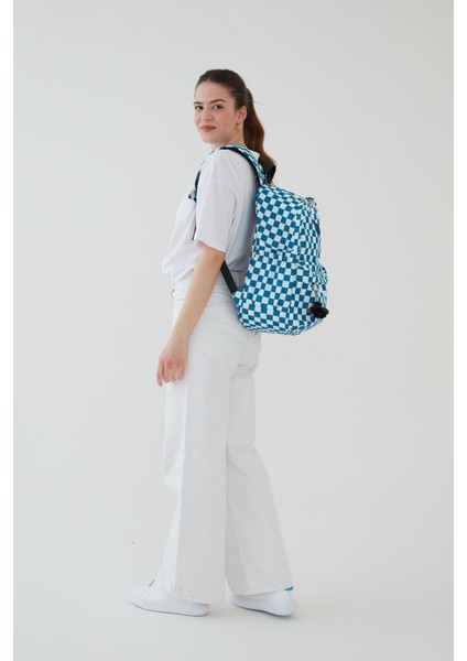 Unisex Su Geçirmez Damalı Kumaş Ortaokul, Lise, Okul Sırt Çantası , Anahtarlık Hediyeli Bergamo fiyatları