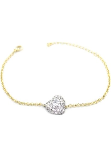 Kalp Bileklik - Beyaz