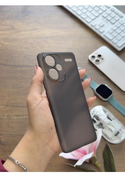 Redmi Note 13 Pro Plus Uyumlu Süper Ince Mat Ultra Thin Silikon Kılıf