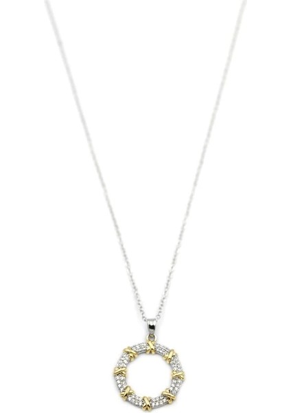 Xox Halka Kolye - Altın