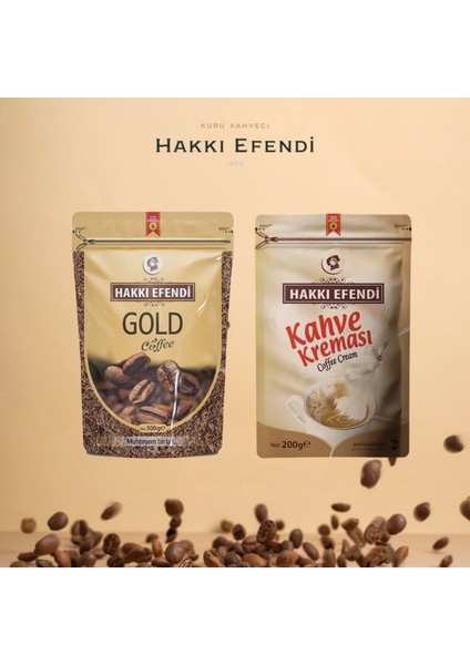 Gold Kahve 150 Gr+ Kahve Kreması 200 gr Ekonomik Kahve Seti