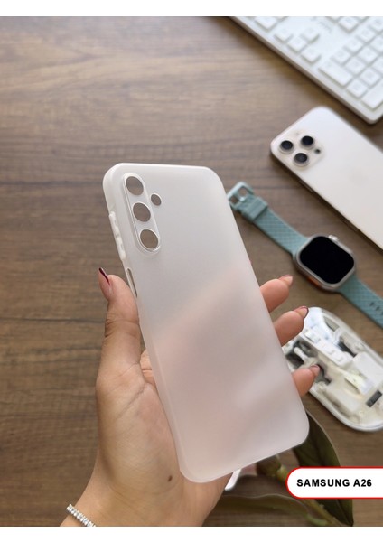 Samsung Galaxy A26 Uyumlu Süper Ince Mat Ultra Thin Silikon Kılıf