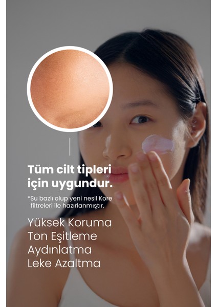 Pembe Yüz Güneş Kremi 50ML - Su Bazlı Spf 50 Ultra Koruyucu Ton Eşitleyici Vegan (Hassas Ciltler) fırsatları