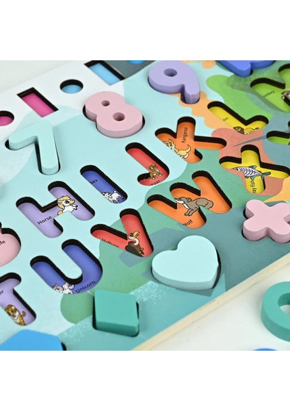 Montessori 5’i 1 Arada Ahşap Öğretici Eğitici Oyuncak Seti Balık Tutma Şekiller Sayılar Halkalar indirimleri