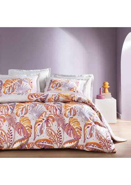 Sonia Battal Boy Pamuk Saten Nevresim Takımı - Lila