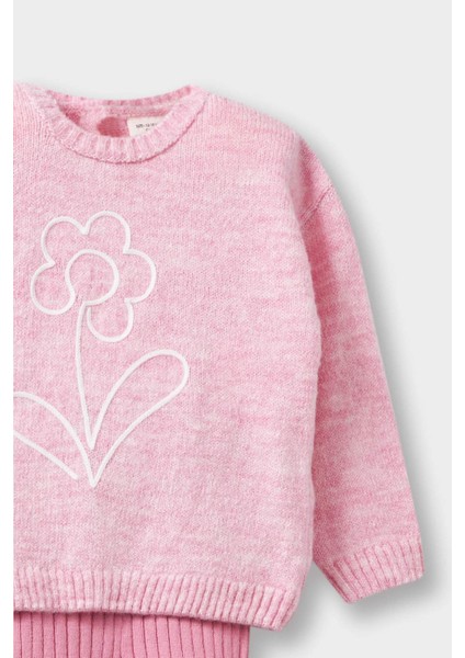 Kız Bebek 2'li Takım Çiçekli Kazak Tayt F3803A525AU modelleri