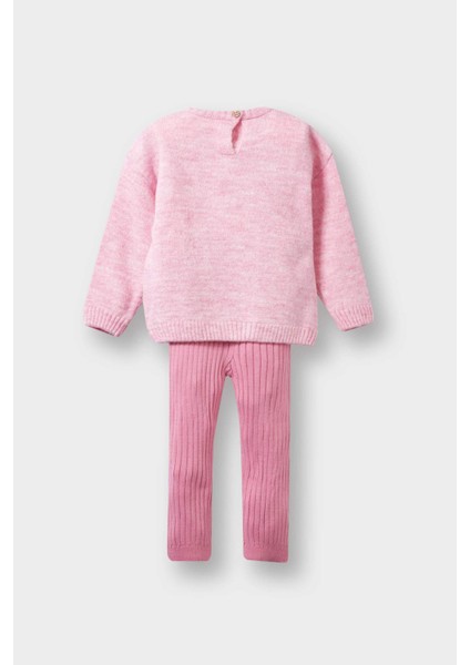 Kız Bebek 2'li Takım Çiçekli Kazak Tayt F3803A525AU fırsatları