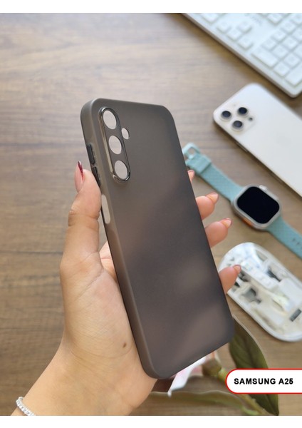 Samsung Galaxy A25 Uyumlu Süper Ince Mat Ultra Thin Silikon Kılıf