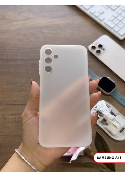 Samsung Galaxy A15 Uyumlu Süper Ince Mat Ultra Thin Silikon Kılıf fırsatları