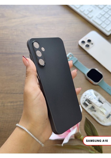 Samsung Galaxy A15 Uyumlu Süper Ince Mat Ultra Thin Silikon Kılıf