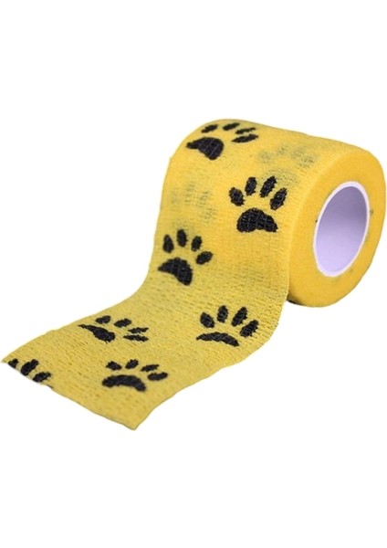 Kendinden Yapışkanlı Bandaj Pati Desenli 5cmx4,5m - Sarı - 12 Adet fiyatları