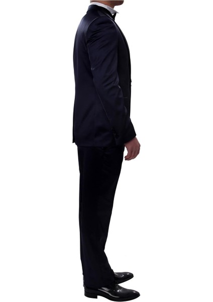 027 Slim Fit Lacivert Black Takım Elbise fiyatları