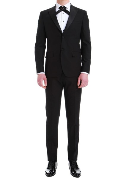 049 Slim Fit Siyah Black Takım Elbise fiyatları