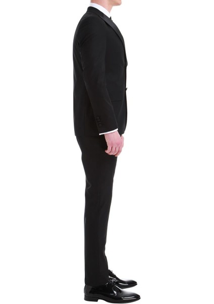 049 Slim Fit Siyah Black Takım Elbise modelleri