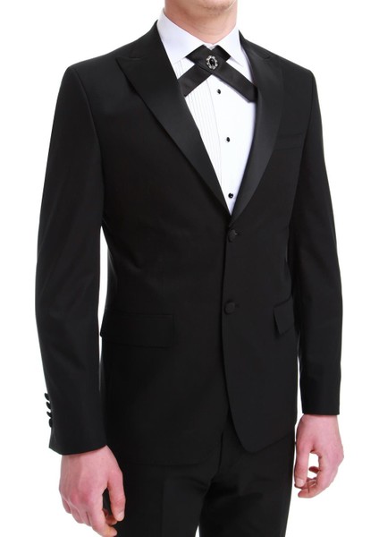 049 Slim Fit Siyah Black Takım Elbise indirimleri