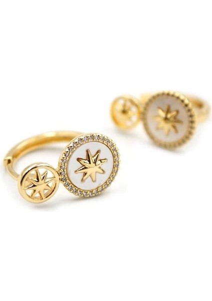 Sedef Kutup Yıldızı Küpe - Altın fiyatları