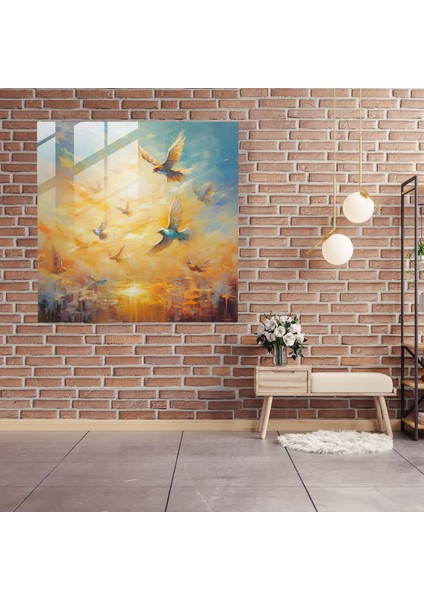 Doğal Yaşam Ev Dekorasyonu - Büyüleyici Atmosfer Güneşte Parlayan Gökyüzü Cam Sanatı fiyatları