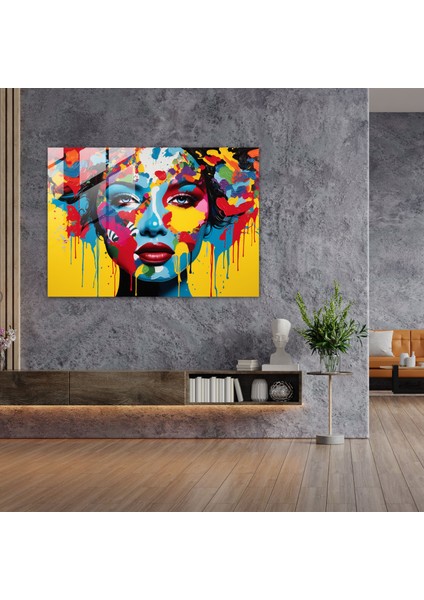 Dünya Haritası Ev Dekorasyonu - Cam Tablo Dünya Haritası 2 Modern Sanat modelleri