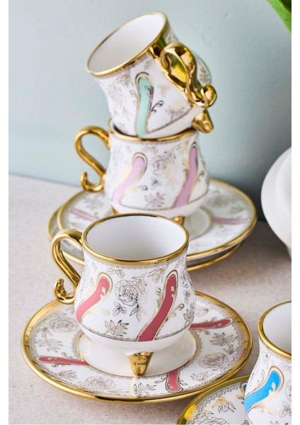 Ottoman 6 Kişilik Porselen Kahve Fincanı Takımı fiyatları