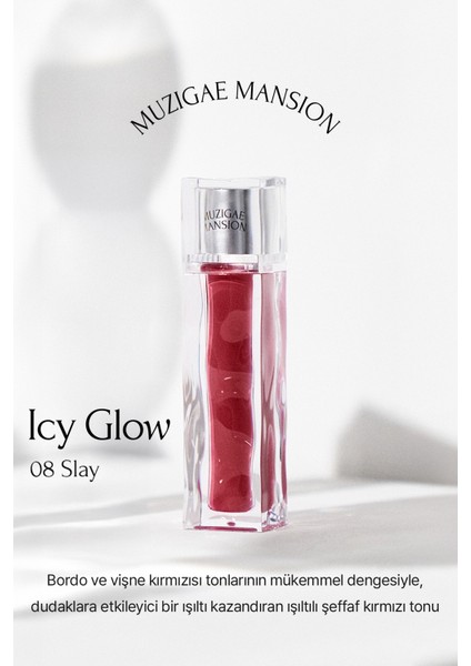 Uzun Süre Parlak Görünüm Sunan Lip Gloss MUZIGAE MANSION Icy Glow (08 Slay) fiyatları