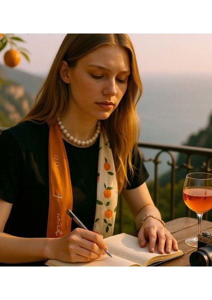 Desenli Inci Detaylı Fular, Kolye, Kemer Çok Amaçlı Kullanım modelleri