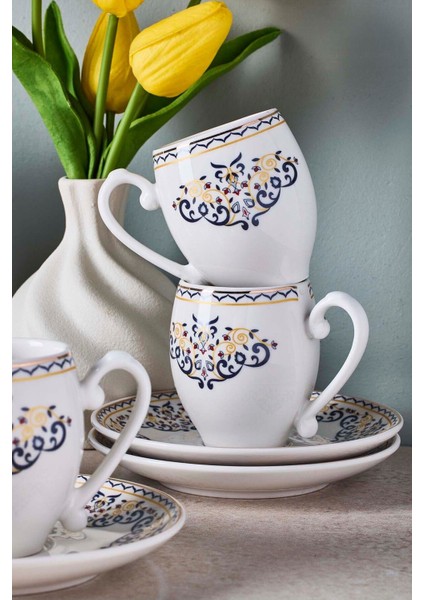 Mavişehir 6 Kişilik Porselen Kahve Fincanı Takımı fiyatları